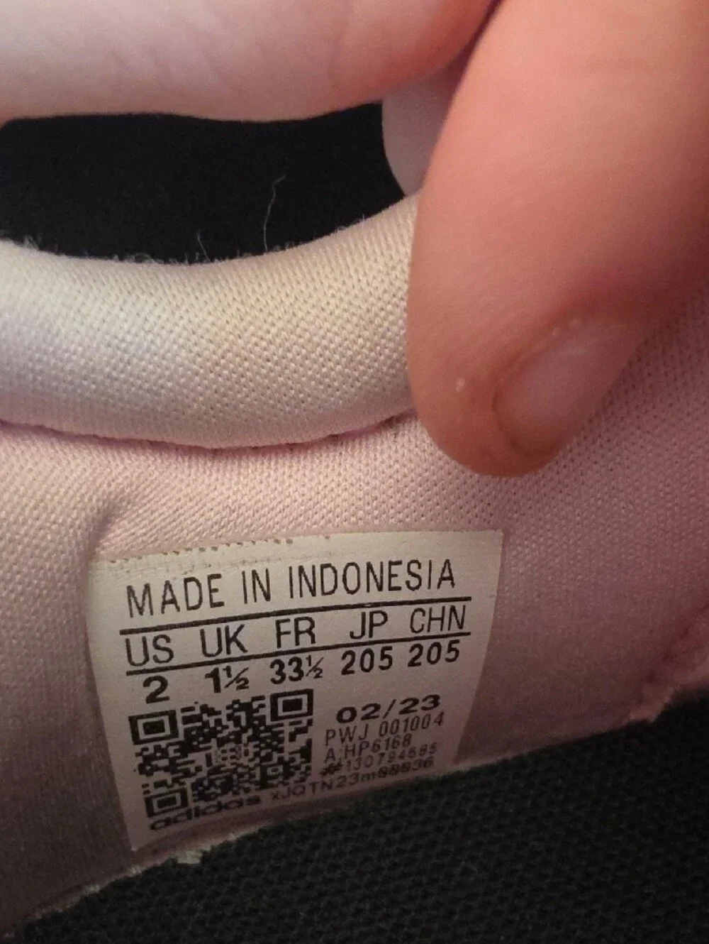 Adidas Kids Light Pink and White Slip-On Sneakers